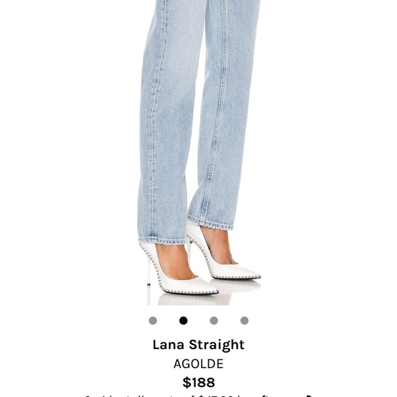 AGOLDE Lana Straight in Riptide - Picture 3 of 4